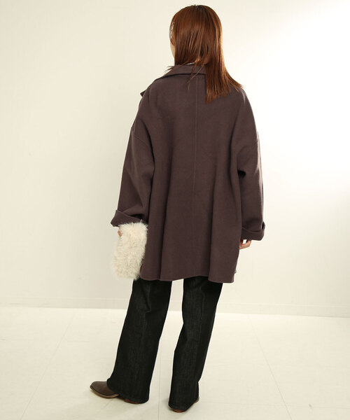 SLOBE IENA コート アウター souple woolダブルフェイススタンド
