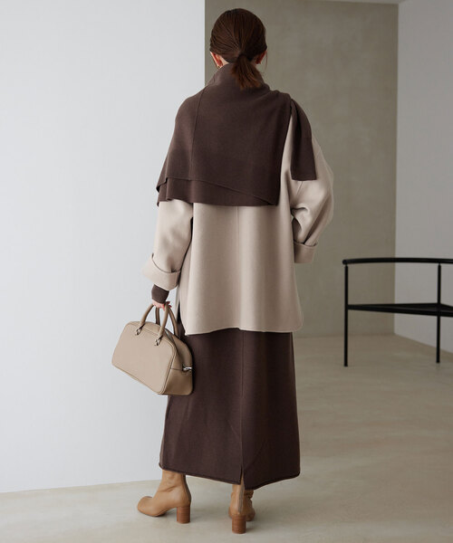 スローブイエナ　ダブルフェイス　スタンドコート souple woolダブルフェイススタンドコート（その他ブルゾン