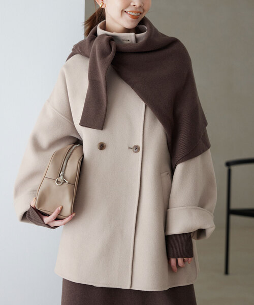 2024年AW完売品　SLOBE IENA ダブルフェイススタンドコート 2024年AW完売品SLOBE IENA ダブルフェイススタンドコート