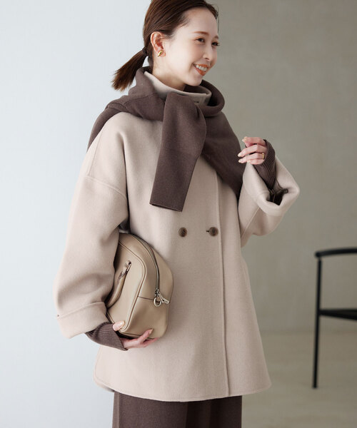専用ページ▽ SLOBE IENA ダブルフェイススタンドコート souple woolダブルフェイススタンドコート（その他ブルゾン