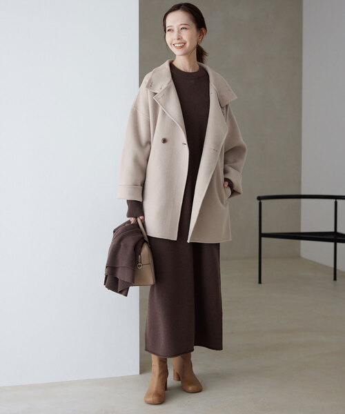SLOBE IENA コート アウター souple woolダブルフェイススタンド