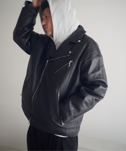 ADAM PATEK 革ジャン ライダース ADAMPATEK/leather looose