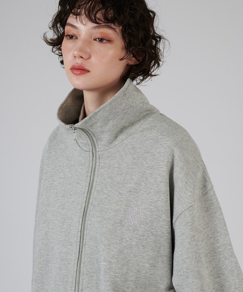 トレーナー スウェット FULL Zip Sweater スウェット レディース ONCILY トレーナー スウェット STAND NECK FULL-ZIP SWEAT