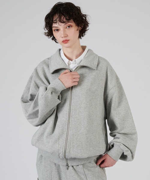 CITYSHOP スウェット ONCILY トレーナー スウェット STAND NECK FULL-ZIP SWEAT