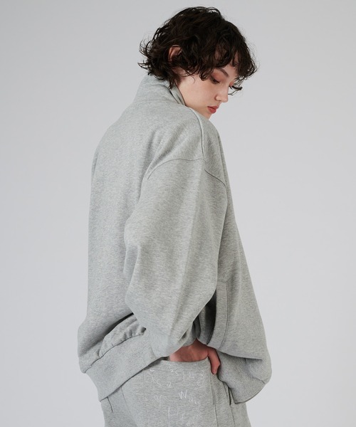 トレーナー スウェット FULL ZIP SWEATSHIRT レディース メンズ ONCILY トレーナー スウェット STAND NECK FULL-ZIP SWEAT
