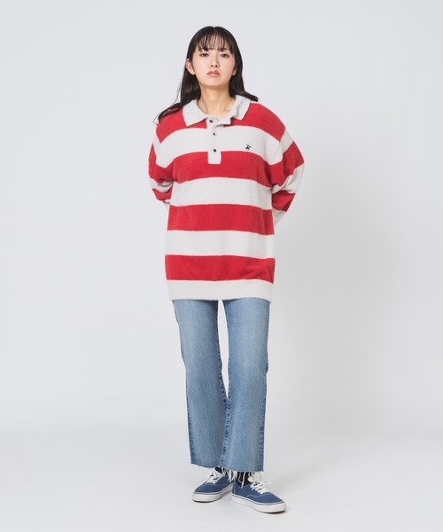 ニット セーター 「Beverly Hills Polo Club/ビバリーヒルズポロクラブ」シャギーポロニット レディース BEVERLY HILLS POLO CLUB ニット セーター 「Beverly Hills Polo