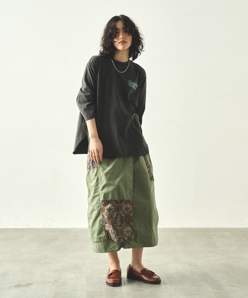 tシャツ 「KHA:KI / カーキ」 7分袖TEE  「C.O.T」 レディース kha:ki tシャツ 「KHA:KI / カーキ」 7分袖TEE 「C.O.T