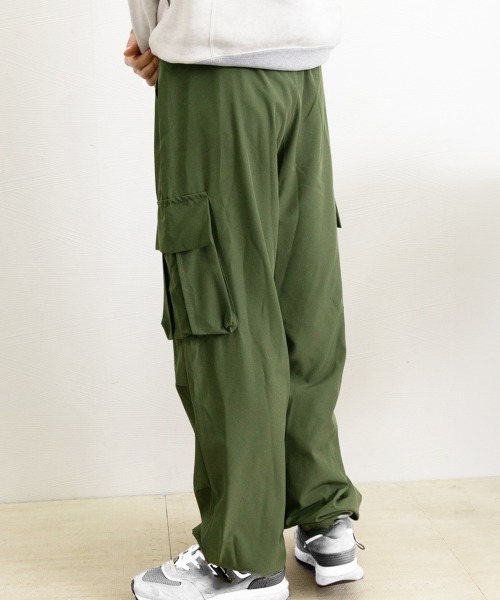 AsaAura カーゴパンツ カーゴパンツ メンズゆったりワイドパンツ
