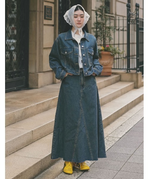 Re:EDIT（リエディ） デニムスカート 「2025SS COLLECTION」「低身長