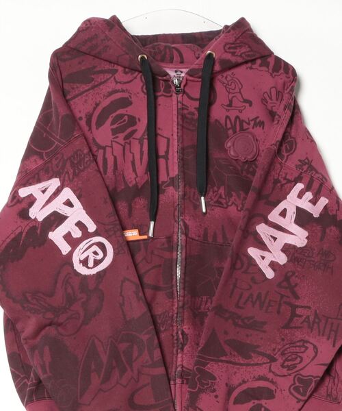AAPE BY A BATHING APE パーカー ZIP UP HOODIE メンズ