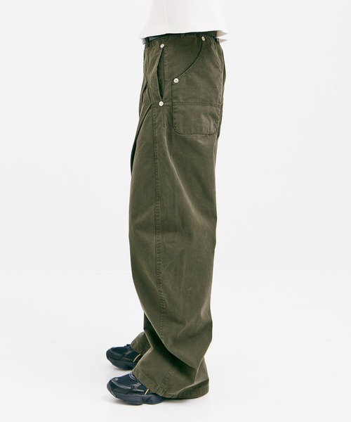 CONZ ワイドパンツ チノパン DUCK CURVED PANTS メンズ : ZOZOTOWN