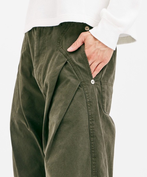 CONZ ワイドパンツ チノパン DUCK CURVED PANTS メンズ : ZOZOTOWN