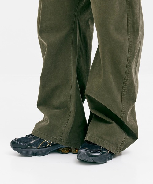 CONZ ワイドパンツ チノパン DUCK CURVED PANTS メンズ : ZOZOTOWN