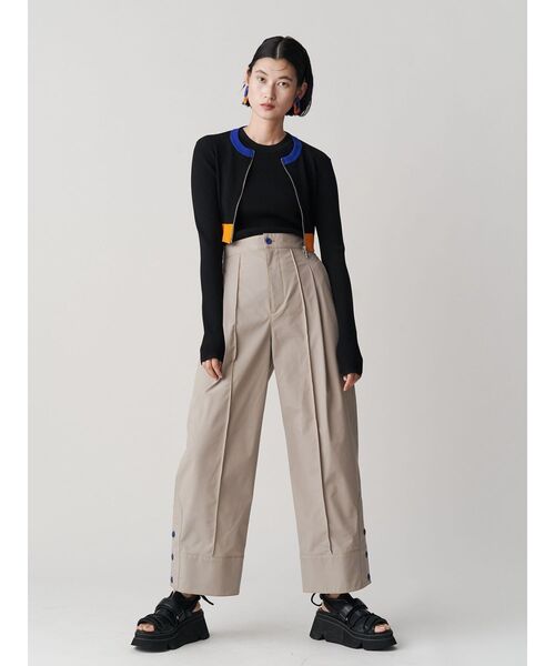 新品♡UN3D. ショートニットジップカーデ　short kt zip cd 黒 UN3D. カーディガン SHORT KT ZIP CD / ショートニットジップ