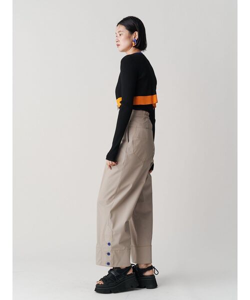 新品♡UN3D. ショートニットジップカーデ　short kt zip cd 黒 新品♡UN3D. ショートニットジップカーデ short kt zip cd 黒