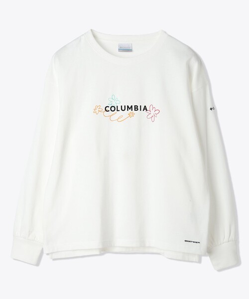 トレーナー スウェット Columbia／ウィメンズジプシーバーズ ロングスリーブクルー／コロンビア／吸湿・速乾／UVカット／ゆったりTシャツ／長袖カ