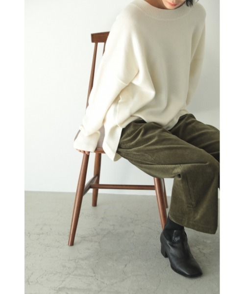 「BLACK BY MOUSSY」 長袖ニット FREE ベージュ レディース_画像3