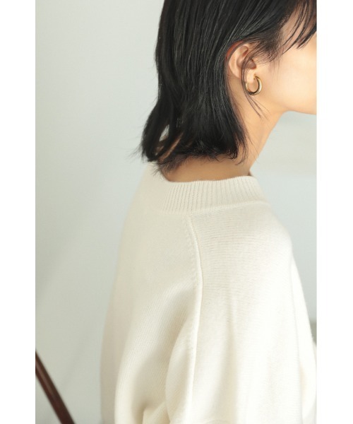 「BLACK BY MOUSSY」 長袖ニット FREE ベージュ レディース_画像6