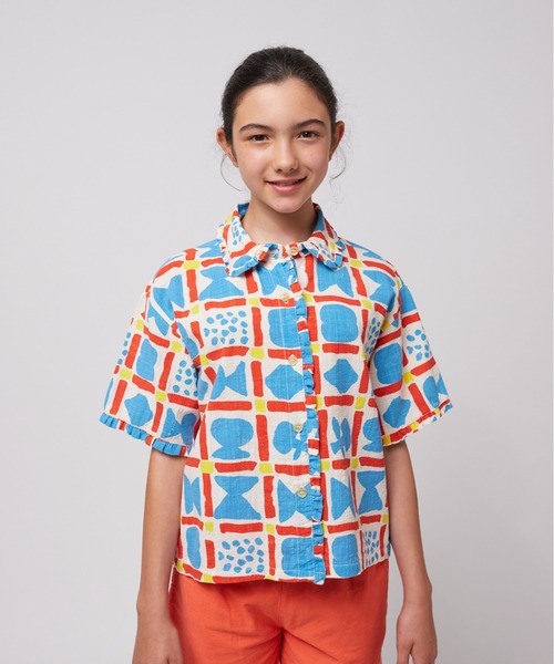 BOBO CHOSES ブラウス シャツ Geometric Game all over woven