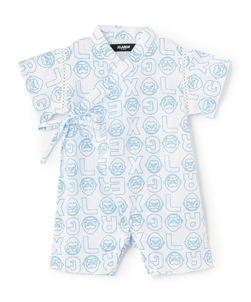 XLARGE KIDS 浴衣 ファニーゴリラ総柄甚平オール キッズ 子供