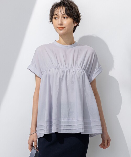 23区（ニジュウサンク） ブラウス シャツ 半袖 「撥水加工/洗える