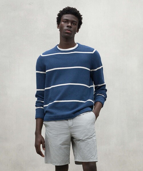 STONE ISLAND◇ニット・セーター(薄手)/M/コットン/BRD/7615555D9