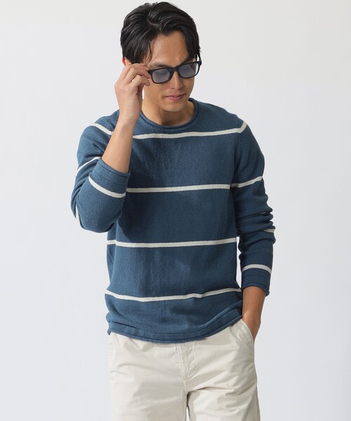 ETRO◇ニット・セーター(厚手)/M/ポリエステル/NVY/232-1n930-7932