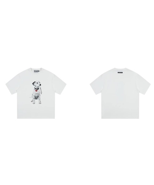 半袖 Tシャツ ダルメシアン オーバーサイズ 半袖Tシャツ 半T 71ADcGxBdoL.jpg