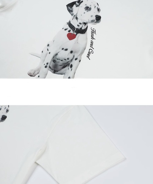 日本未入荷 UNIFREE★ダルメシアンプリント グラフィックTシャツ FREAK'S STORE｜ダルメシアン プリント 半袖 Tシャツ【限定展開