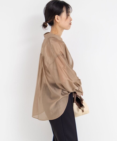 NOLLEY&#39;S - NOLLEY&#39;S  ノーリーズ　シャツ　ブラウス　シアー　コットン+シルク　38 シアーシャツ | NOLLEY'S(ノーリーズ)レディース | PAL CLOSET