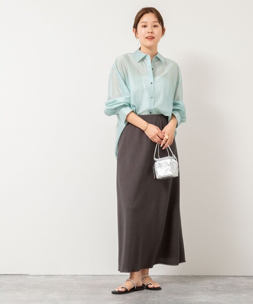 NOLLEY&#39;S - NOLLEY&#39;S  ノーリーズ　シャツ　ブラウス　シアー　コットン+シルク　38 シアーシャツ | NOLLEY'S(ノーリーズ)レディース | PAL CLOSET