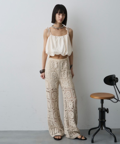 DFFUR. パンツ トーションパネルレースパンツ レディース : ZOZOTOWN