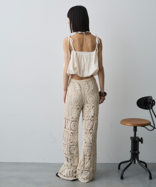_j.l-a.l_　パネル　パンツ Ellno Loset パンツ センタージップ2wayフレアパンツ メンズ
