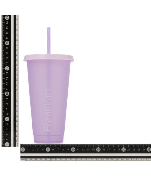 XG タンブラー 2個セット ブラック・パープル Francfranc（フランフラン） タンブラー カラーチェンジタンブラー L