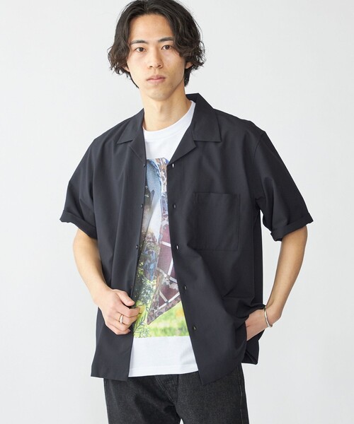 SHIPS（シップス） シャツ 半袖 SHIPS: AirShade オープンカラー