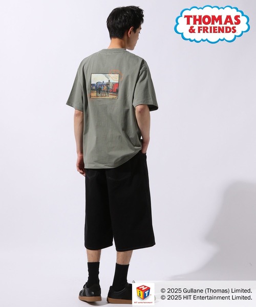 新品 きかんしゃトーマス× niko and ... コラボ Tシャツ Mサイズ niko and… tシャツ 「きかんしゃトーマス」コラボプリントTEE