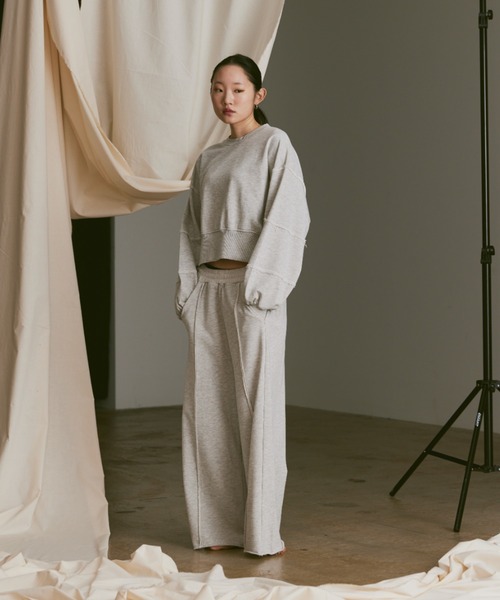 Happy John」 スウェットパンツ MEDIUM グレー レディース
