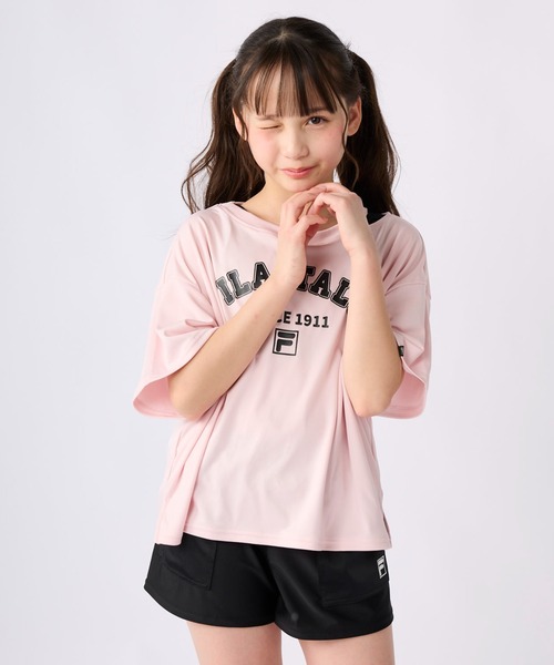 フィラ 水陸両用Tシャツ 水着 LL クロップド丈 ピンク ゆるダボ