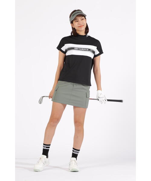 tシャツ 「new balance golf」接触冷感 フレンチスリーブ モックネック プルオーバー (WOMENS) レディース 接触冷感 フレンチスリーブ モックネック プルオーバー (WOMENS