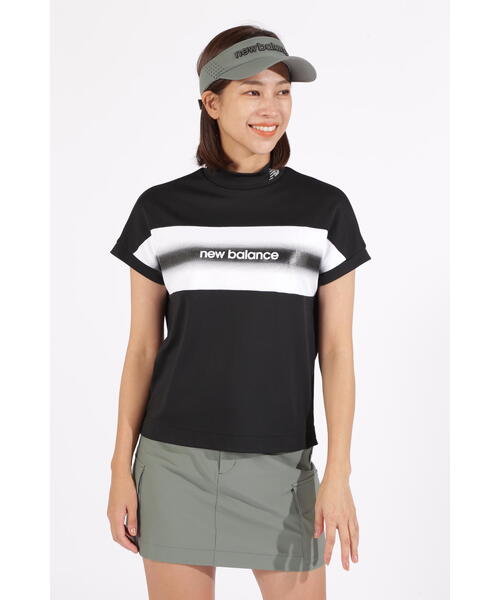 tシャツ 「new balance golf」接触冷感 フレンチスリーブ モックネック プルオーバー (WOMENS) レディース