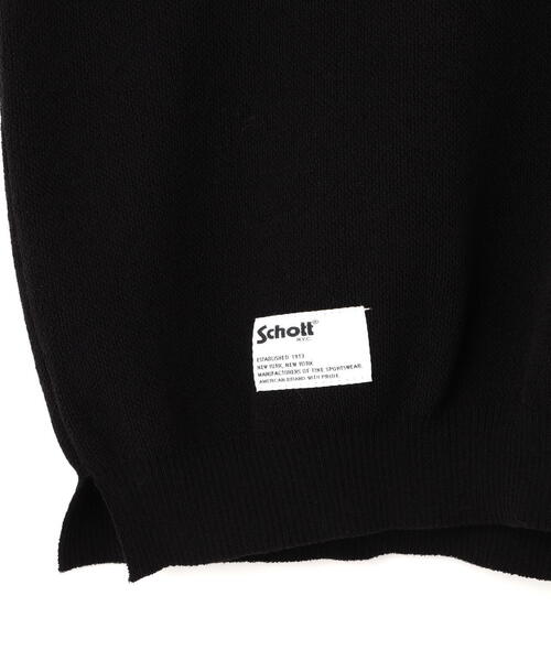 トップス SCHOTT BS SKIPPER KNIT Schott N.Y.C ポロシャツ Schott/ショット/B.S SS SKIPPER KNIT