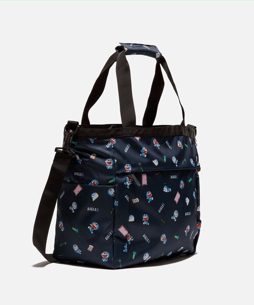 エーグル メンズ レディース ドラえもん ひみつ道具 トートバッグ バッグ 鞄 ネイビー 送料無料 AIGLE ZNHBI39 AIGLE（エーグル） トートバッグ 「ドラえもん」 ひみつ道具 トート