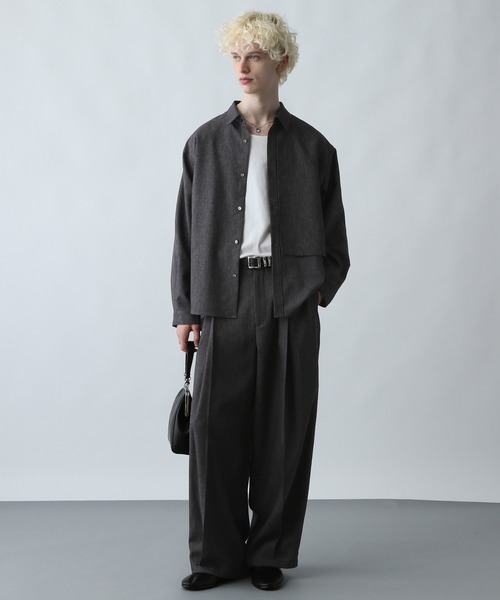 HARE メンズ ボトム HARE パンツ 「SET UP対応」ワイドレッグパンツ(HARE) メンズ