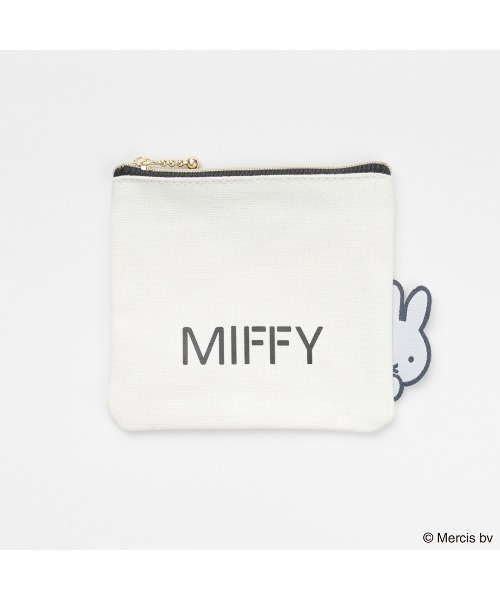 ポーチ MIFFY BIG NAMEミニフラットポーチ レディース : ZOZOTOWN