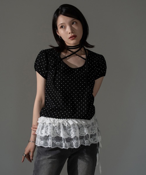 トップス mignon apres jour mignon tシャツ チョーカートップス「ZOZOTOWN限定