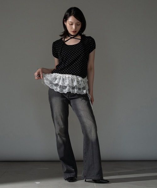 トップス mignon apres jour mignon tシャツ チョーカートップス「ZOZOTOWN限定