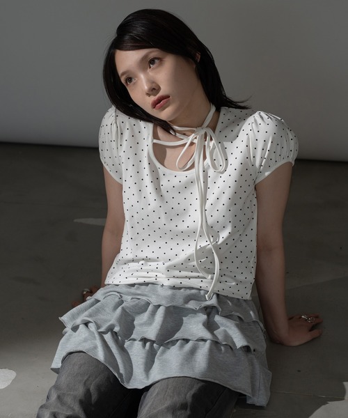 トップス mignon apres jour mignon tシャツ チョーカートップス「ZOZOTOWN限定