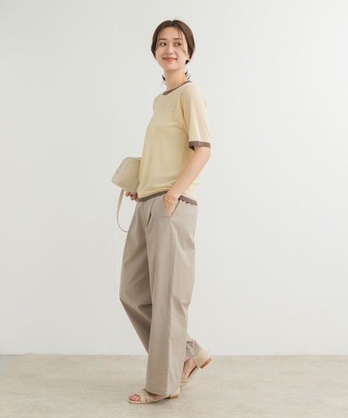ニット セーター リンガーTニット レディース URBAN RESEARCH DOORS ニット セーター リンガー半袖ニットT