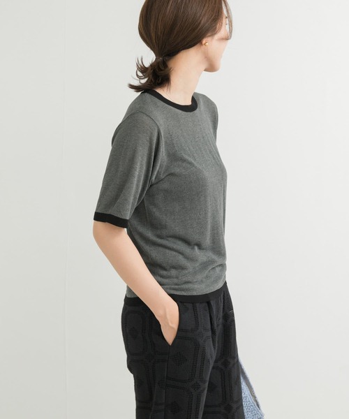 ニット セーター リンガーTニット レディース URBAN RESEARCH DOORS ニット セーター リンガー半袖ニットT