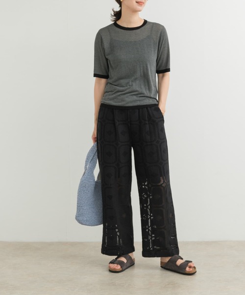 ニット セーター リンガーTニット レディース URBAN RESEARCH DOORS ニット セーター リンガー半袖ニットT